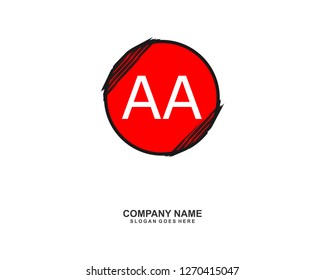 A A Initial logo template vector