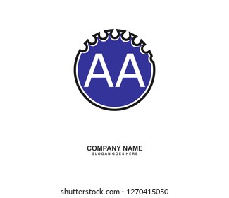 A A Initial logo template vector