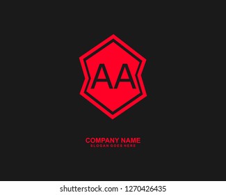 A A Initial logo template vector