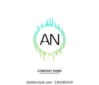 AN initial logo template vector