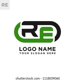 RE initial logo template vexctor