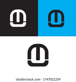 initial logo Vector MU monogram