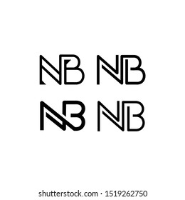 initial logo vector N and B / NB