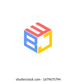Initial logo with WBJ letters