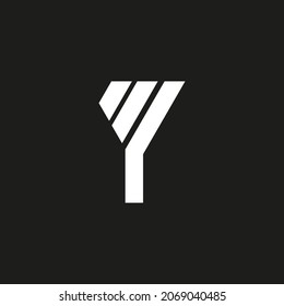 el logotipo inicial Y o el alfabeto con el logotipo y letra Y, muy adecuado para un logotipo de negocio financiero o para una propiedad comercial u otra empresa, también pueden utilizarse como logotipo de la comunidad de juegos o tecnología