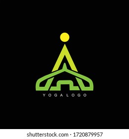 A initial logo for yoga concept design