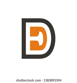 The initial logos E and D are simple and easily understood by viewers