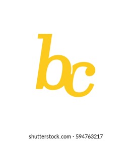 Initial Lowercase B Yellow Logo Stock Vector (Royalty Free) 594763298