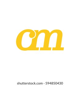 initial lowercase c and m yellow logo