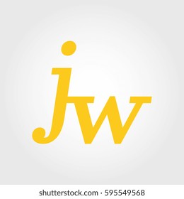 initial lowercase j and w yellow logo