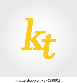 initial lowercase k and t yellow logo