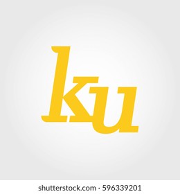 initial lowercase k and u yellow logo