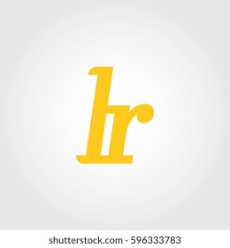 initial lowercase l and r yellow logo