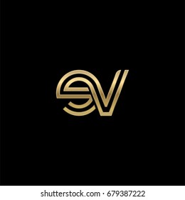 Initial Lowercase Letter Ev Linked Outline Vetor Stock Livre De Direitos Shutterstock