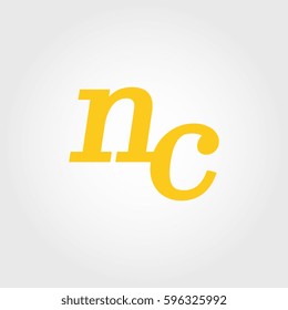 initial lowercase n and c yellow logo