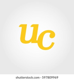 initial lowercase u and c yellow logo