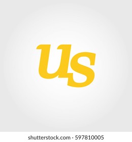 initial lowercase u and s yellow logo