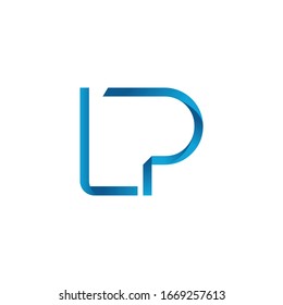 Letra inicial LP Plantilla vectorial de diseño de logotipo empresarial. Diseño del logotipo LP de la carta abstracta