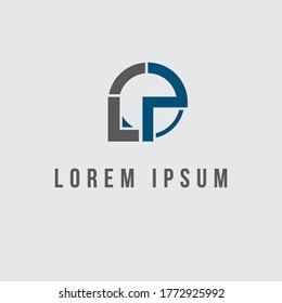 Initial LP letter symbol design vector template. Abstract letter LP design icon symbol. Vector illustration EPS.8 EPS.10