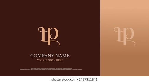 Initial LP Logo Design Vector 