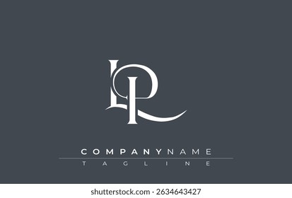 Initial LP Logo Design Vector. Elegant Monogram Logo Design with Decorative Elements and Typography