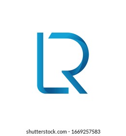 Initial LR letter Business Logo Design vector Template. Abstract Letter LR logo Design