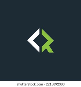 Initial LR Letter Logo Design Vector Template