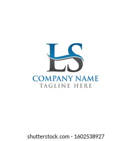 Initial LS letter Logo Design vector Template. Abstract Letter LS logo Design