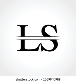 Initial Ls Letter Logo Design Vector Stock Vector (royalty Free 