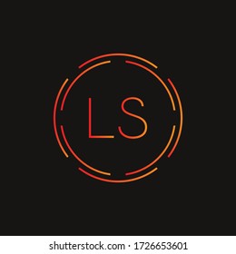 Initial LS letter Logo Design vector Template. Abstract Letter LS logo Design