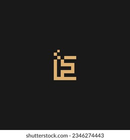 Plantilla vectorial de diseño de logotipo de letra LS inicial. Diseño del logotipo de la carta abstracta LS
