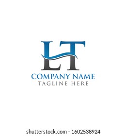 Initial LT letter Logo Design vector Template. Abstract Letter LT logo Design