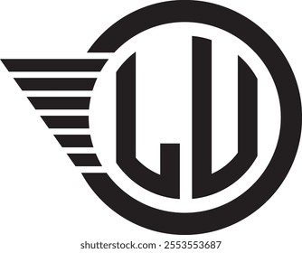 Initial LU logo design ul modern monogram and elegant logo design, Professional Letters Vector Icon Logo on background