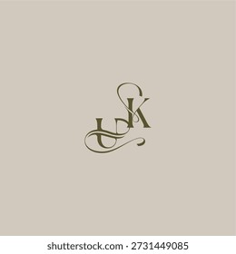 anfänglich in luxuriösem logomark Konzept UK Hochzeit Monogramm Logo Brief feminin eleganten Stil Design