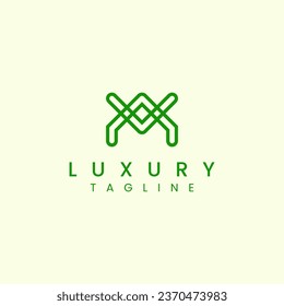 Initial Luxury Letter AV Logo Design Vector image