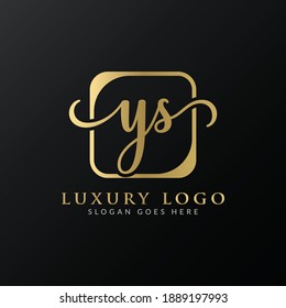 Initial Luxury Letter YS Vector Illustration