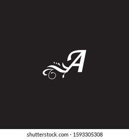 Initial Luxury logo Letter A Branding Identity Corporate vector logo design floral template