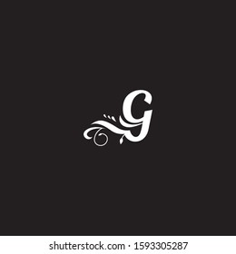 Initial Luxury logo Letter G Branding Identity Corporate vector logo design floral template