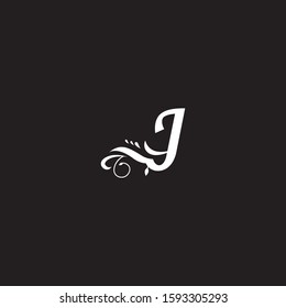 Initial Luxury logo Letter J Branding Identity Corporate vector logo design floral template