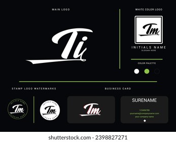 Initial Luxury TI it Logo Letter Vector Image Design For Finance Or Business