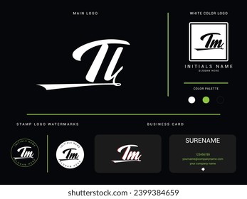 Diseño de imagen vectorial de la carta con logotipo TL lt de lujo inicial para finanzas o negocios