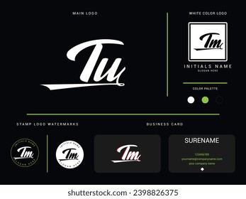 Initial Luxury TU ut Logo Letter Vector Image Design For Finance Or Business