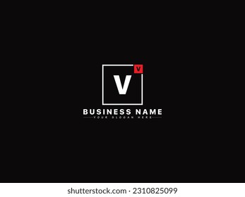 Initial Luxury Vh, Vv, Vi, Vn, Vn Square Letter Logo Royalty Vector Image For Finance Business