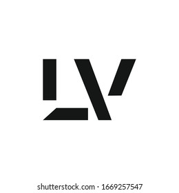 Initial LV letter Business Logo Design vector Template. Abstract Letter LV logo Design