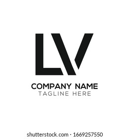 Initial LV letter Business Logo Design vector Template. Abstract Letter LV logo Design