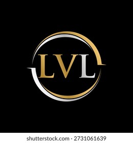 LVL inicial círculo fonte serif oswoosh rápido acento estilo elemento profissional logotipo design gráfico conceito criativo premium vetor imagem de stock venda superior