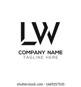 Initial Lw Letter Business Logo Design Stock Vector (Royalty Free ...