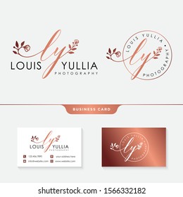 Initial Ly Feminine Logo Collections Template  Vector