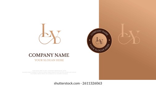 Initial LY Logo Design Vector
