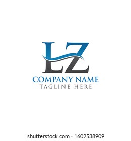 Initial LZ letter Logo Design vector Template. Abstract Letter LZ logo Design